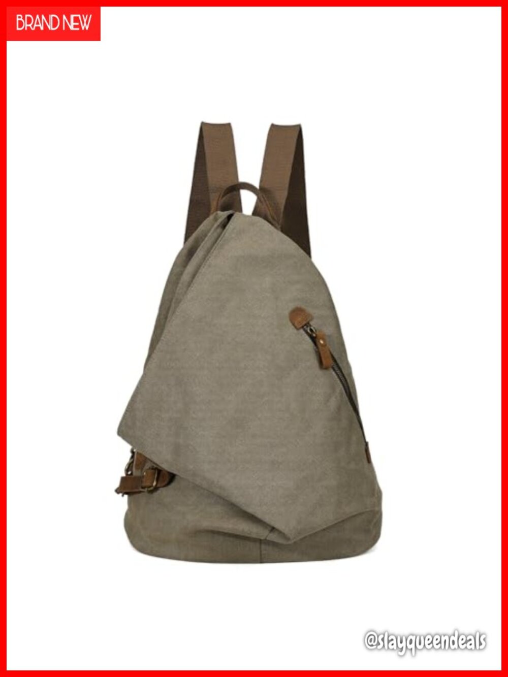 KL928 Canvas Vintage Backpack Casual Daypack Travel Hiking Rucksack